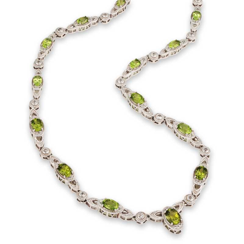 Arizona Peridot & Topaz Necklace